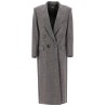 maxi tweed coat in