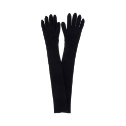 long virgin wool gloves