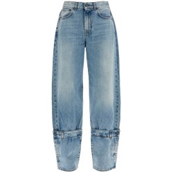 "wide-legged hurley jeans for