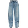 "wide-legged hurley jeans for