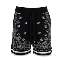 knitted bandana bermuda shorts