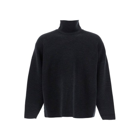 high-neck ottoman pullover