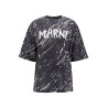 "abstract pattern logo t-shirt with