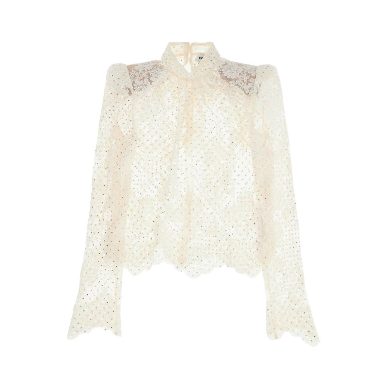 lace top with rhinest