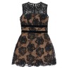 lace mini dress with bows