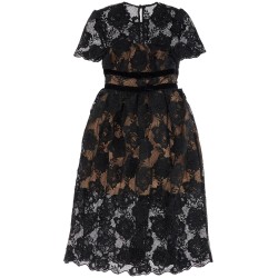 midi lace dress with bows