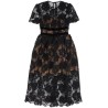 midi lace dress with bows