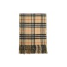 reversible check cashmere scarf