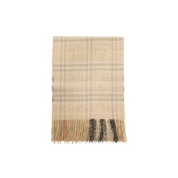 check reversible cashmere scarf