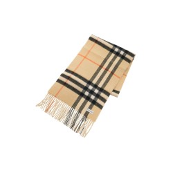 check reversible cashmere scarf