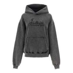 vintage skyline effect sweatshirt