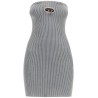 strapless mini dress with