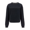 'embroidered logo crewneck