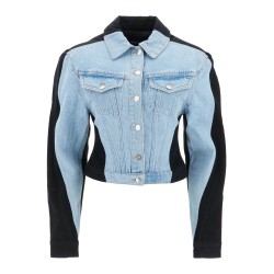 bicolor denim jacket