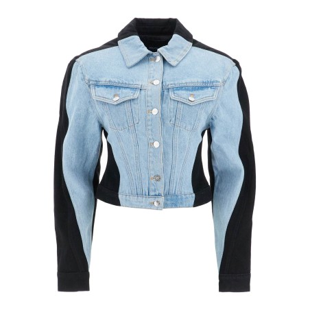 bicolor denim jacket