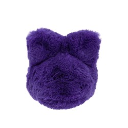 fluffy bow eco-fur hat