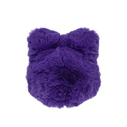 fluffy bow eco-fur hat