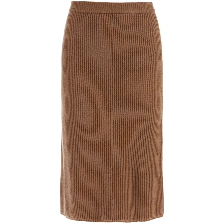 "ribbed knit midi skirt