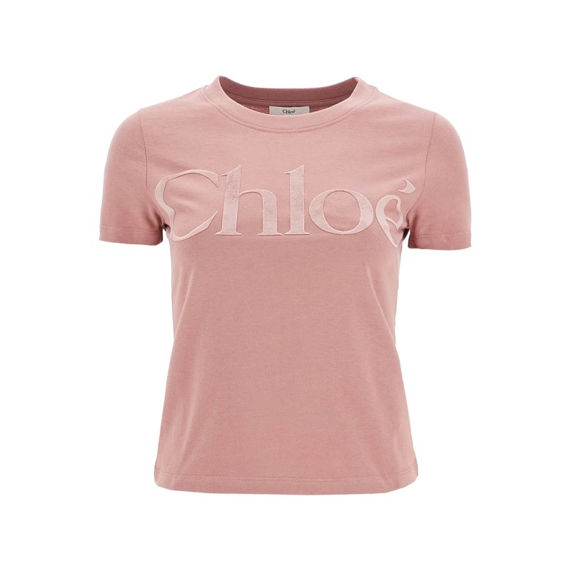 velour logo t-shirt with