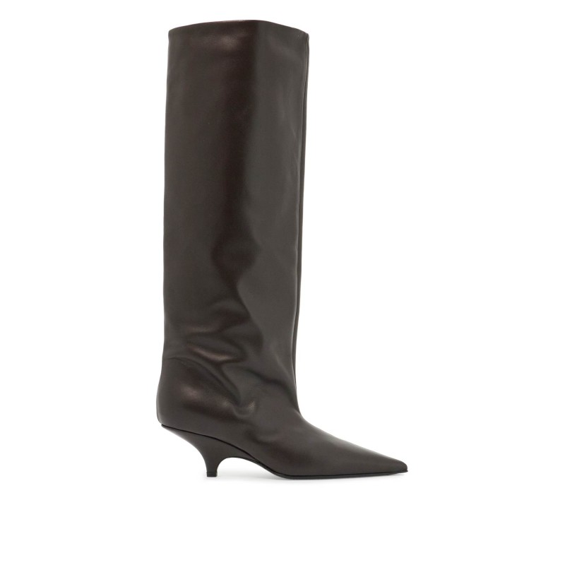 high leather boots in nappa