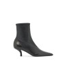 leather sock ankle boots