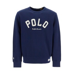 crewneck sweatshirt with letter