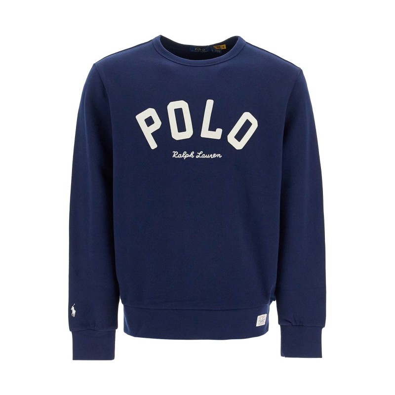 crewneck sweatshirt with letter