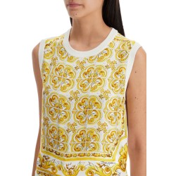 "silk sleeveless top with mai