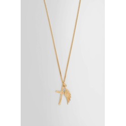 feather and cross necklace