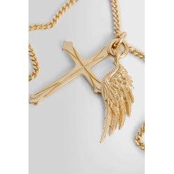 feather and cross necklace