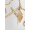 feather and cross necklace