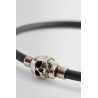 rubber cord skull bracelet