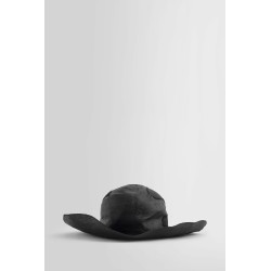 burnt rabbit fur felt and straw hat