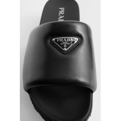 padded nappa leather slides