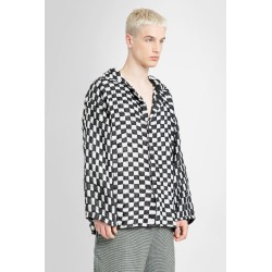 chequered mid-weave blazer