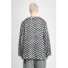 chequered mid-weave blazer