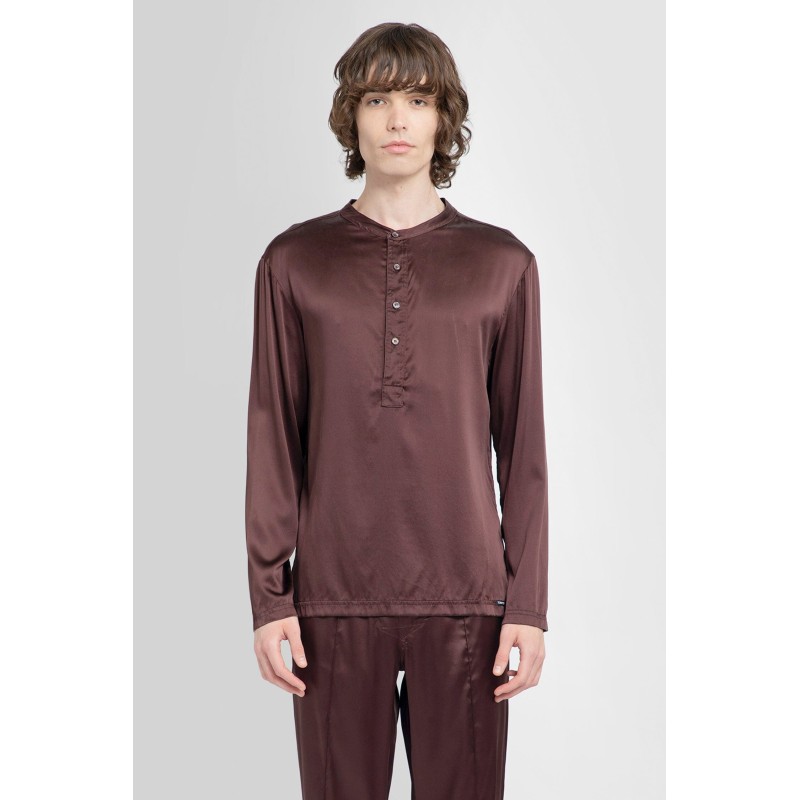 silk pajama henley