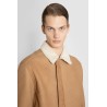 shaved shearling overshirt