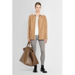 shaved shearling overshirt