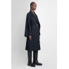 wool blend trench coat