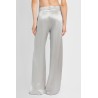 wide leg tailored silk pants