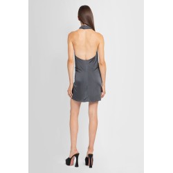 ruched halterneck dress