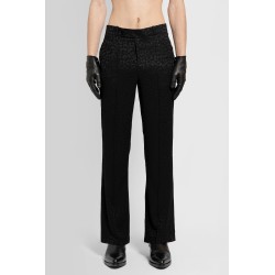 cheetah print flare trousers