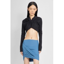 v-neck ruched cropped top