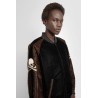 velvet skull varsity blouson