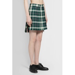 mini pleated skirt in tartan uniform twill