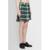 mini pleated skirt in tartan uniform twill