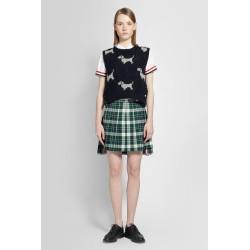 mini pleated skirt in tartan uniform twill