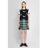 mini pleated skirt in tartan uniform twill