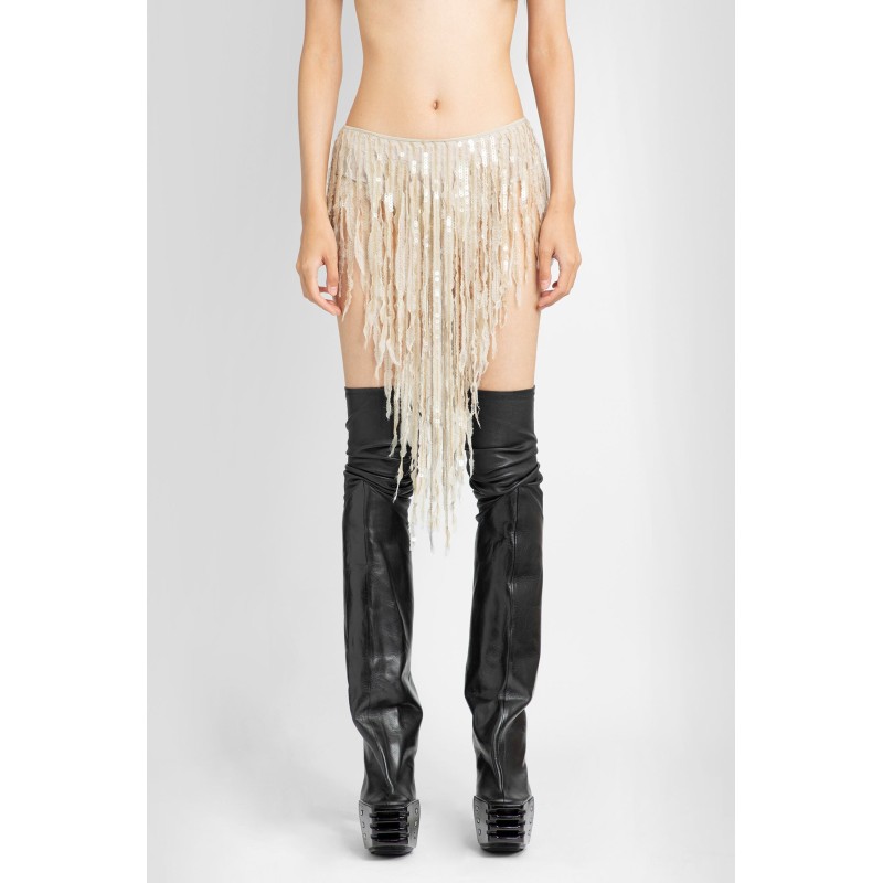 luxor fringed panty in sequin embroidered silk